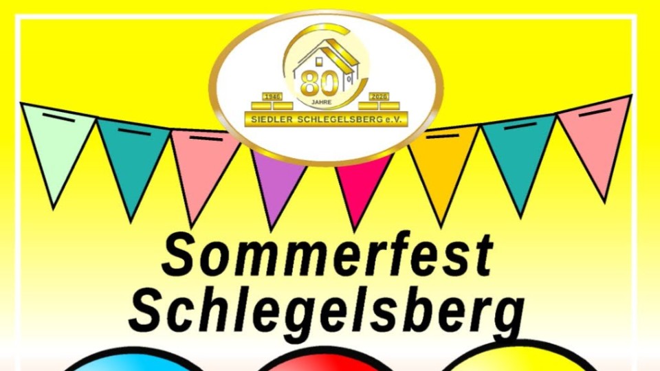 80 Jahre Siedler Schlegelsberg: Jubiläumsfest mit Kabarett, Musik und Frühschoppen