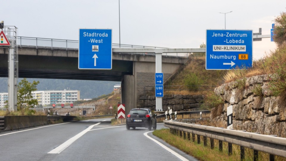 Ausfahrt Jena-Zentrum auf der A4 zeitweise gesperrt