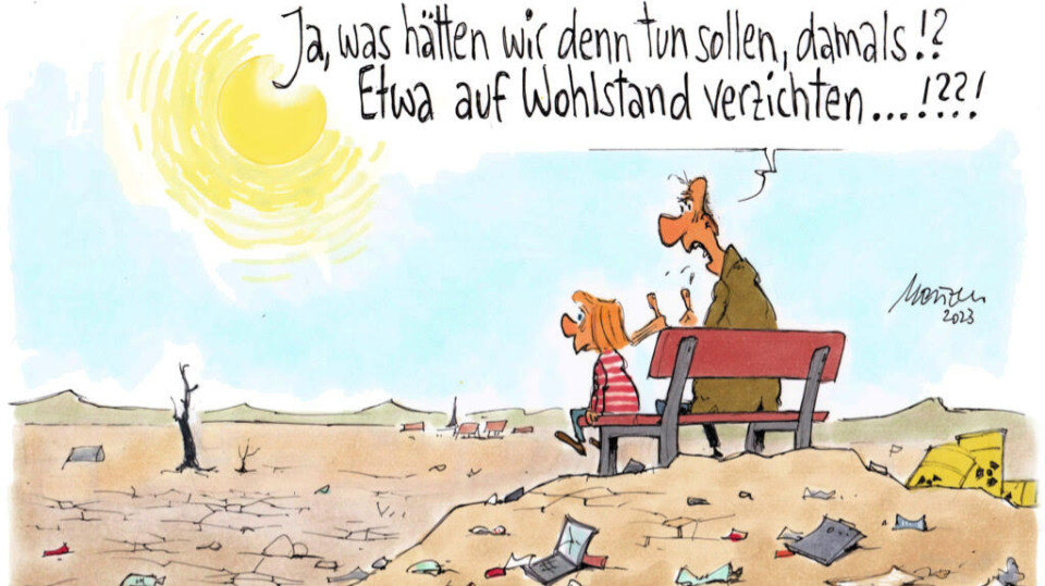 Climate Change Cartoon Exhibition in Vierzehnheiligen
