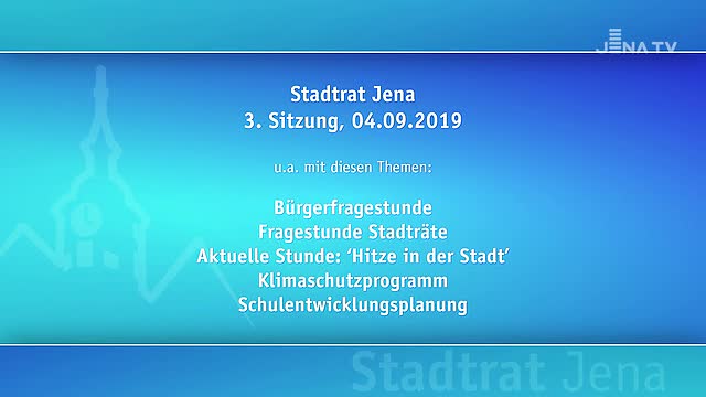Stadtratssitzung vom 04.09.2019