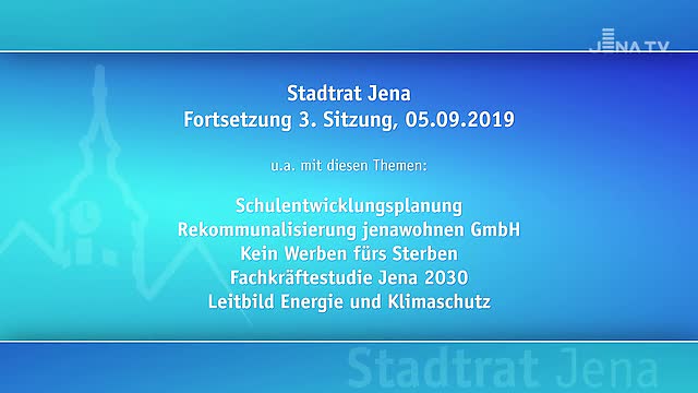 Stadtratssitzung vom 05.09.2019