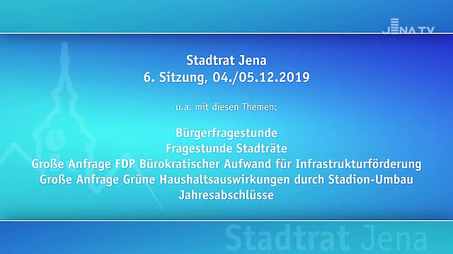 Stadtratssitzung vom 04.12.2019