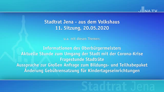 Stadtratssitzung vom 27.05.2020