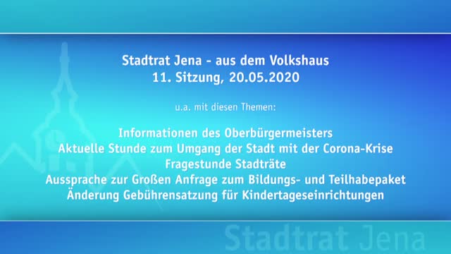 Stadtratssitzung vom 20.05.2020