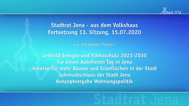 Stadtratssitzung vom 16.07.2020
