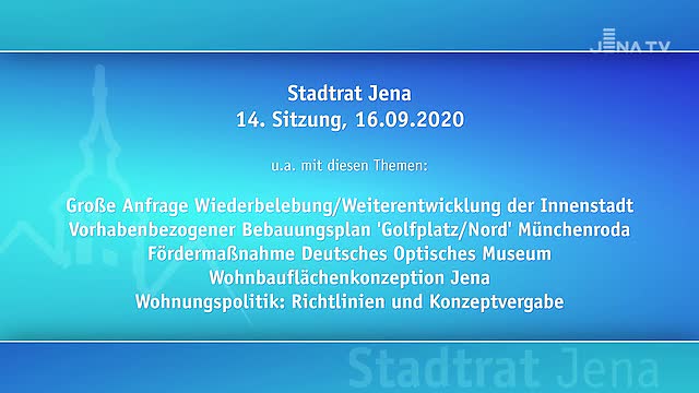 Stadtratssitzung vom 16.09.2020