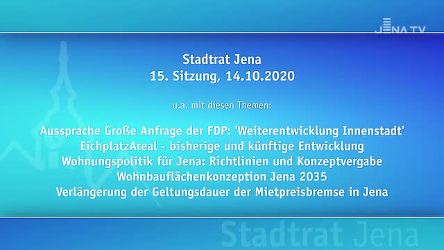 Stadtratssitzung vom 15.10.2020