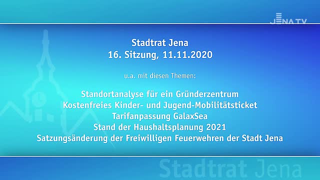 Stadtratssitzung vom 11.11.2020