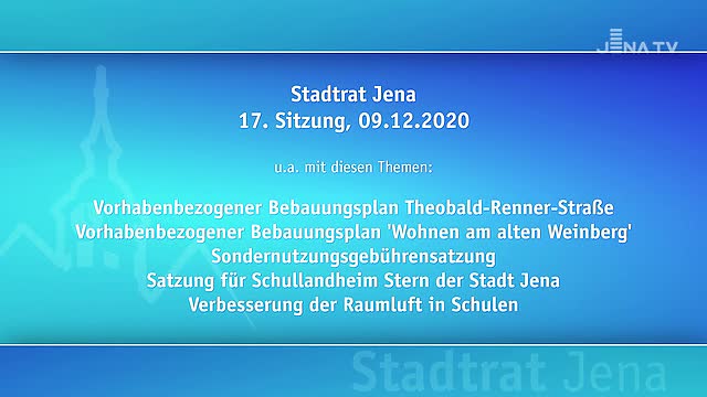 Stadtratssitzung vom 09.12.2020