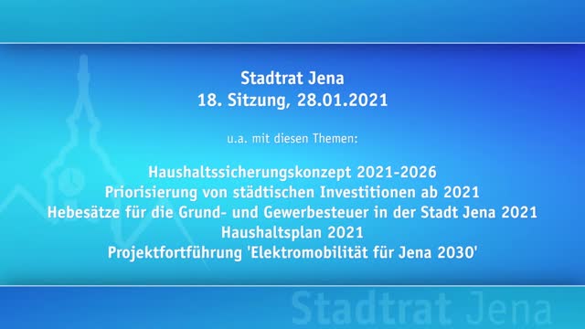 Stadtratssitzung vom 28.01.2021
