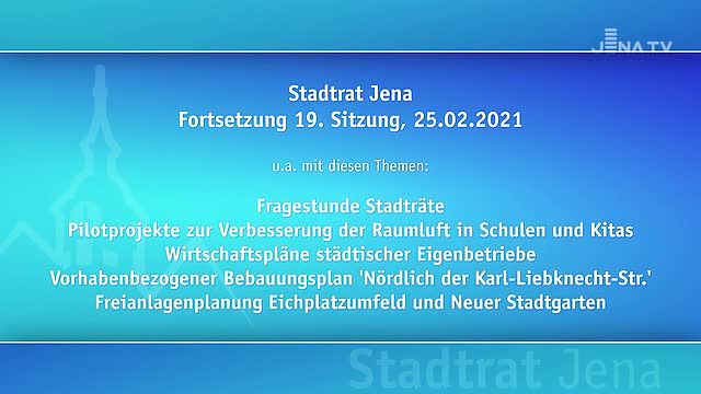 Stadtratssitzung vom 25.02.2021
