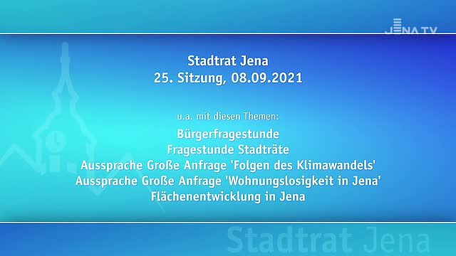 Stadtratssitzung vom 08.09.2021