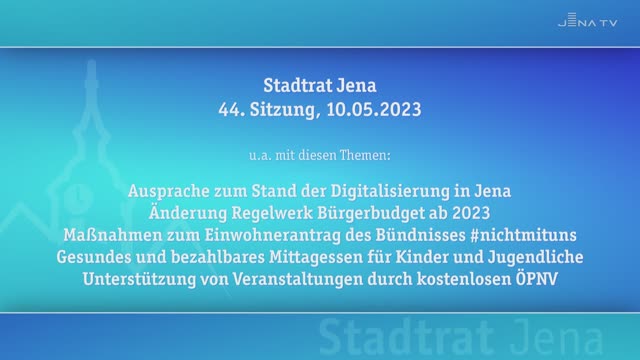 Stadtratssitzung vom 10.05.2023