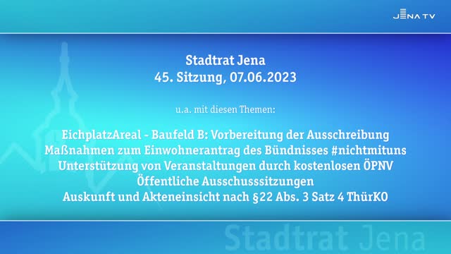 Stadtratssitzung vom 07.06.2023 