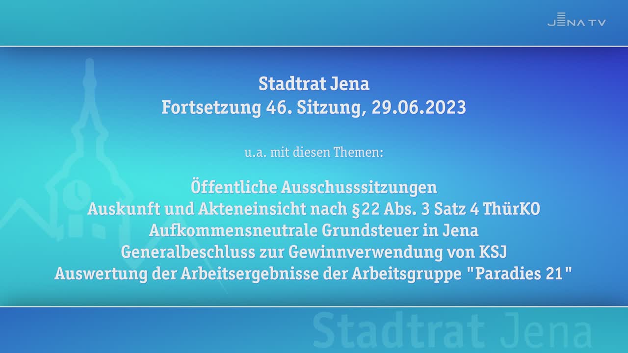 Stadtratssitzung vom 29.06.2023 (Fortsetzung vom 28.06.2023)