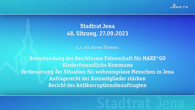 Stadtratssitzung vom 27.09.2023
