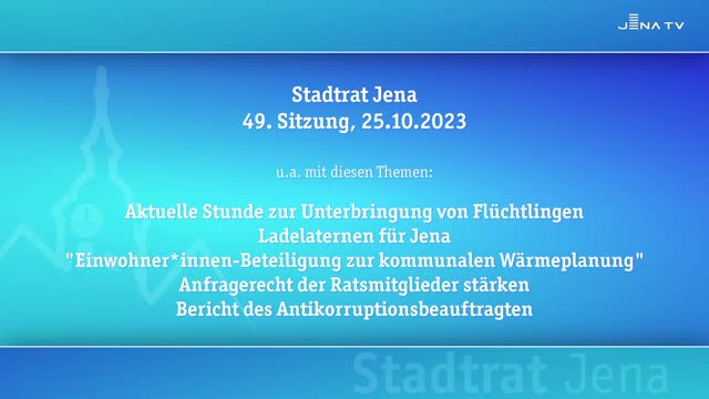 Stadtratssitzung vom 25.10.2023 