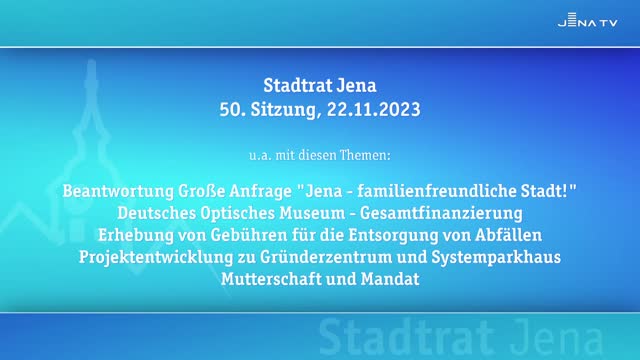 Stadtratssitzung vom 22.11.2023 