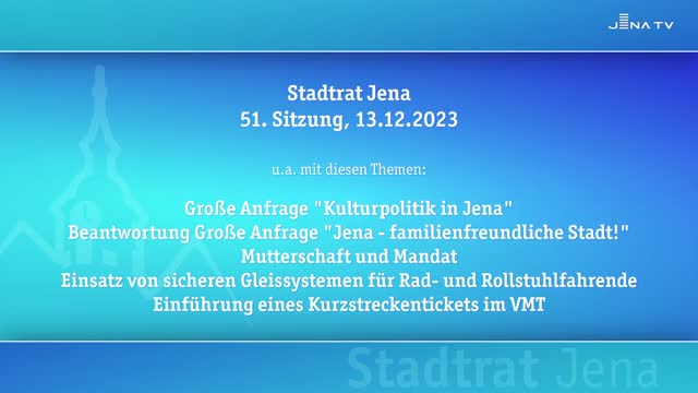 Stadtratssitzung vom 13.12.2023 