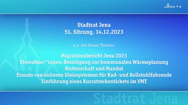 Stadtratssitzung vom 14.12.2023
