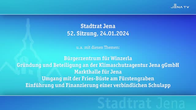 Stadtratssitzung vom 24.01.2024