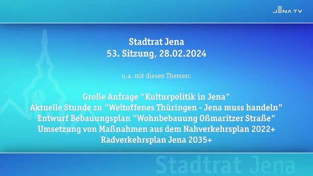 Stadtratssitzung vom 28.02.2024