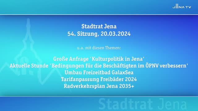 Stadtratssitzung vom 20.03.2024