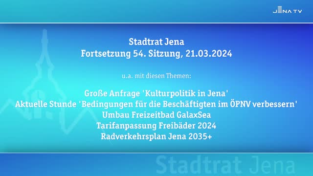 Stadtratssitzung vom 21.03.2024 