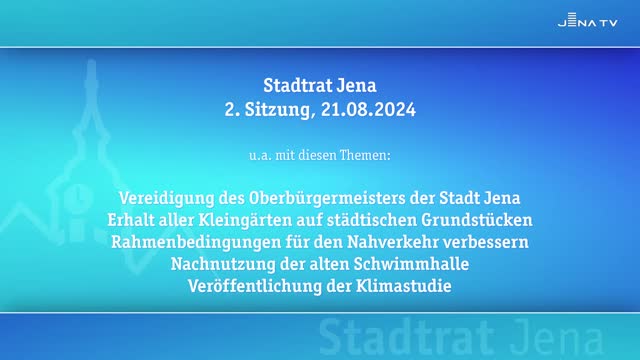 Stadtratssitzung vom 21.08.2024