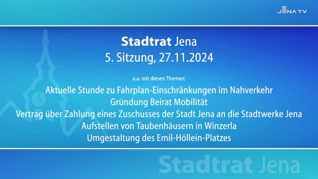 Stadtratssitzung vom 28.11.2024 
