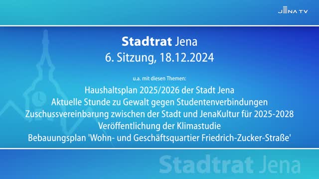 Stadtratssitzung vom 18.12.2024 