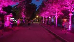 Laufen-unter-Lichtspielen-und-guter-Stimmung
