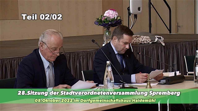 28.Sitzung der Stadtverordneten von Spremberg Teil 02/03
