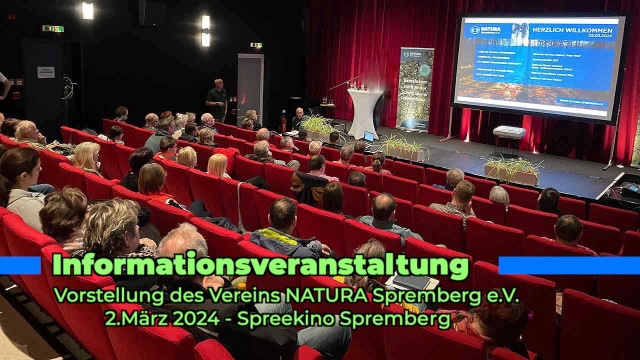 Informationsveranstaltung vom 02.03.2024: Vorstellung des Vereins NATURA Spremberg