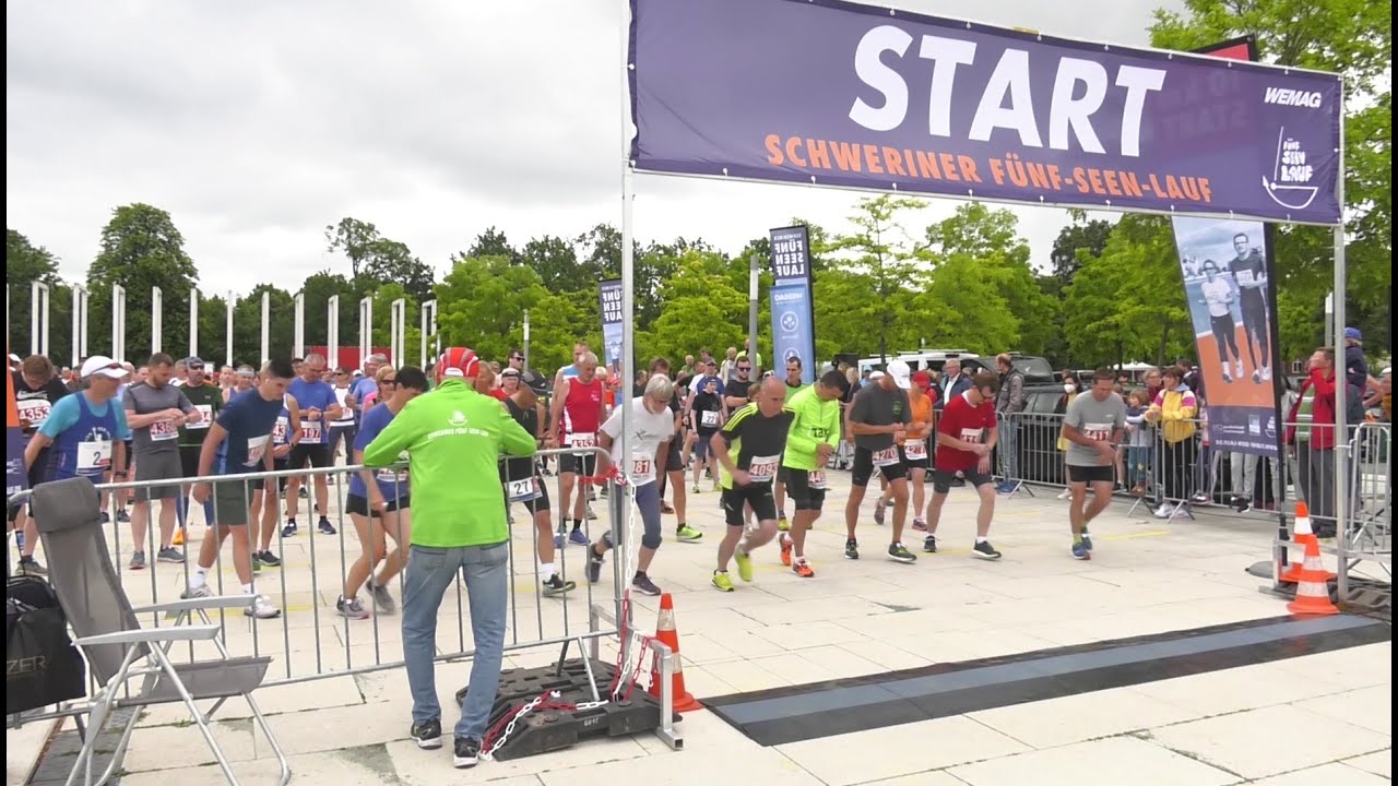 Alle wieder auf Kurs: Schweriner Fünf-Seen-Lauf 2021 Alle wieder auf Kurs: Schweriner Fünf-Seen-Lauf 2021