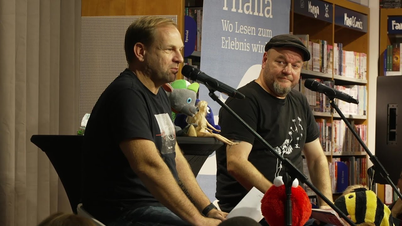 Comedy-Duo präsentiert „Kinderfreibetrug“ in Thalia Buchhandlung Schwerin