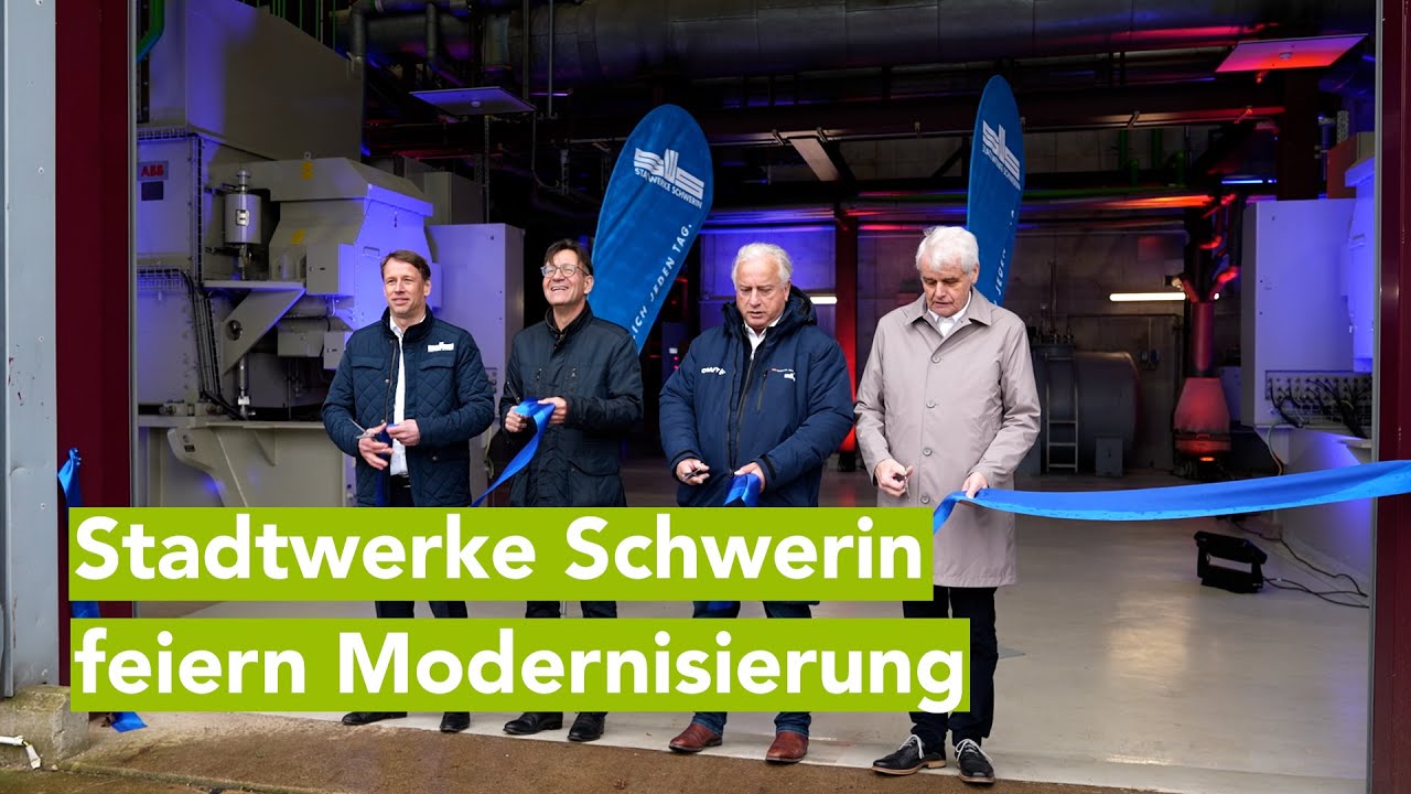 Heizkraftwerke Schwerin-Süd und Lankow modernisiert: Festakt der Stadtwerke Schwerin