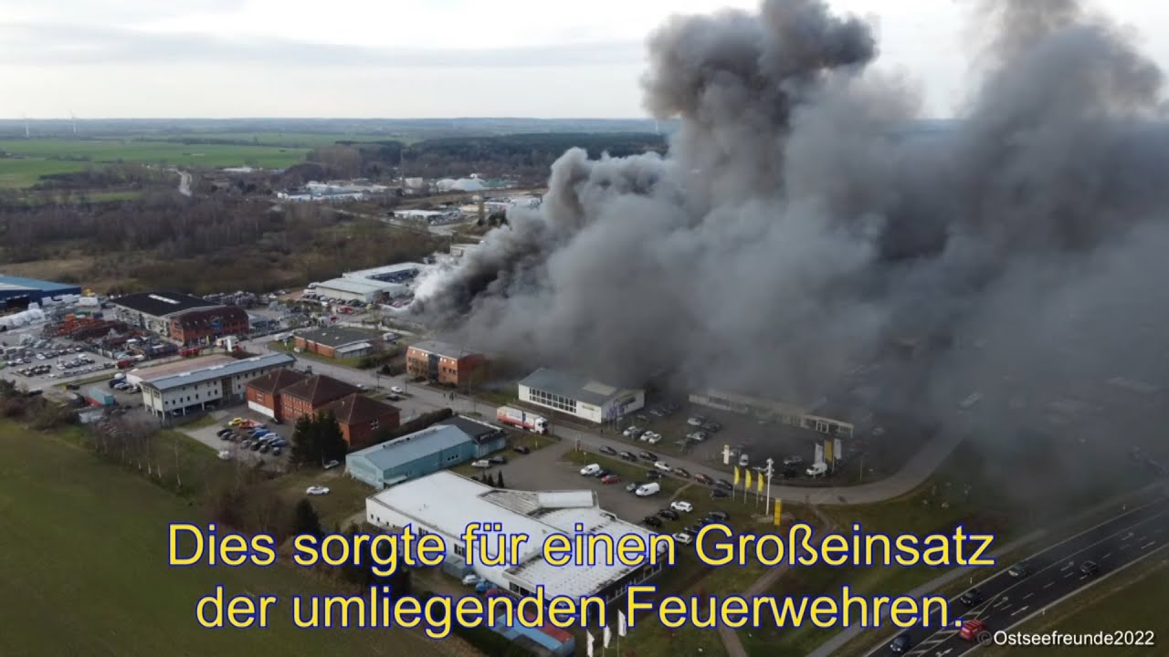 Inferno in Grevesmühlen – Handwerksbetrieb nur noch Schutt und Asche
