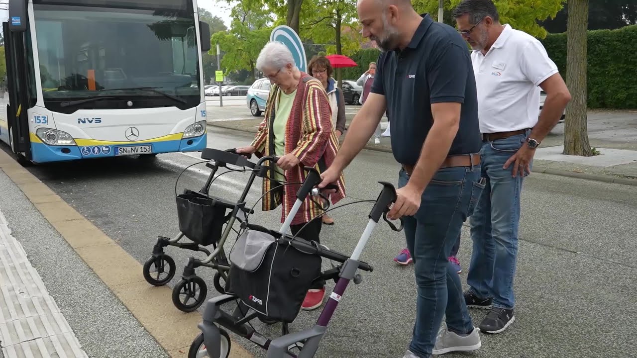 Sicher mit dem Rollator im ÖPNV