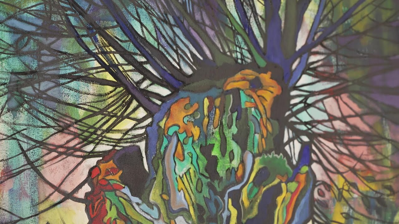 Bunte Bäume bezaubern Besucher