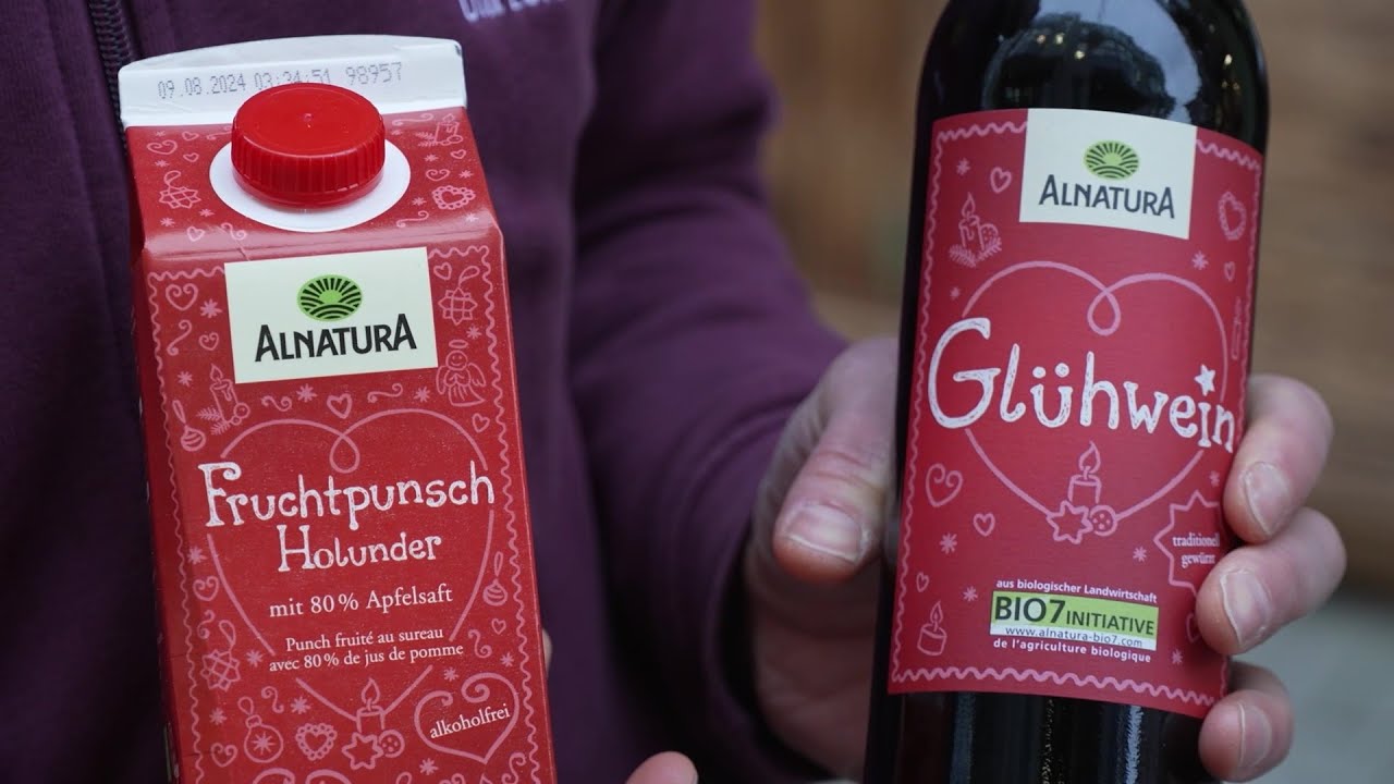 Bio-Glühwein im Alnatura Super Natur Markt Schwerin