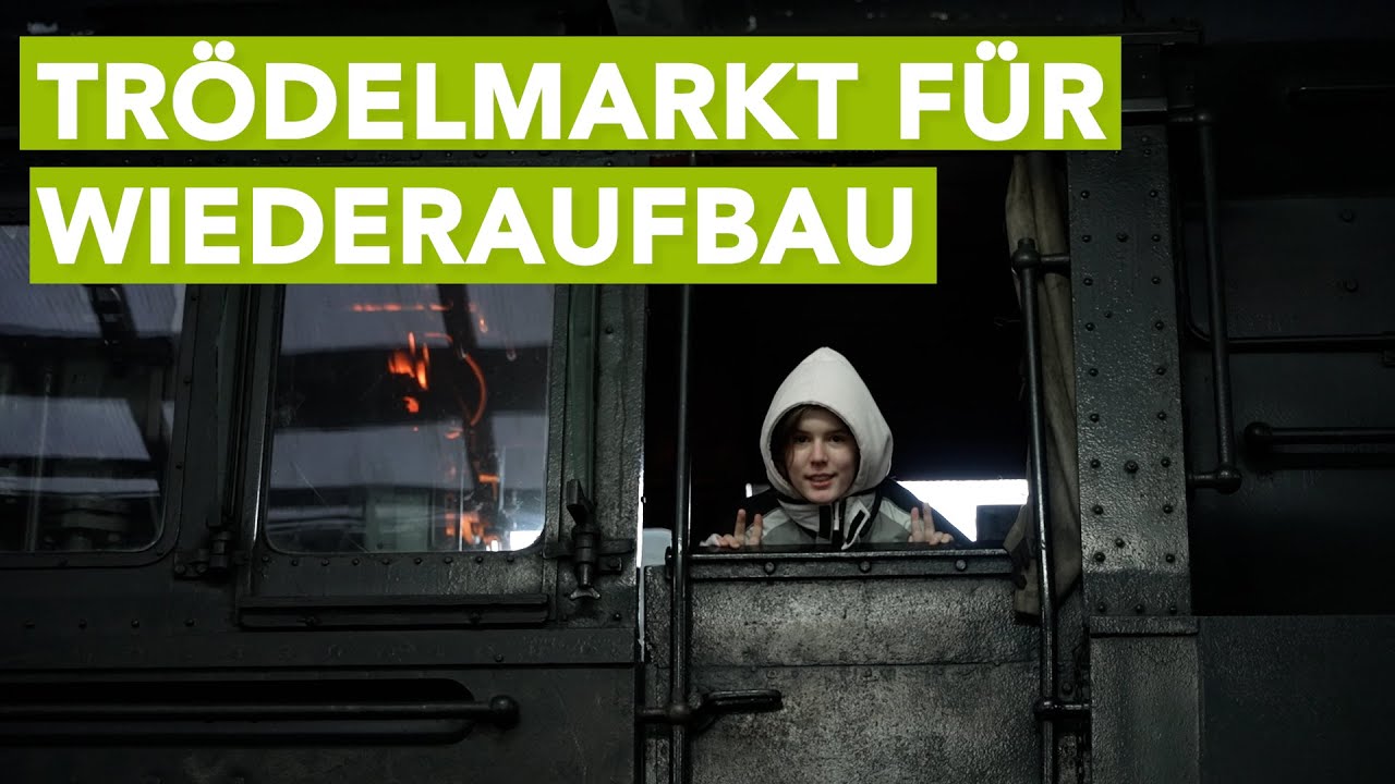 7.700€ für den Wiederaufbau - Benefizmarkt im Eisenbahnmuseum