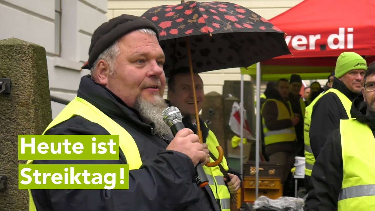 Auftakt  zum zweitägigen Warnstreik