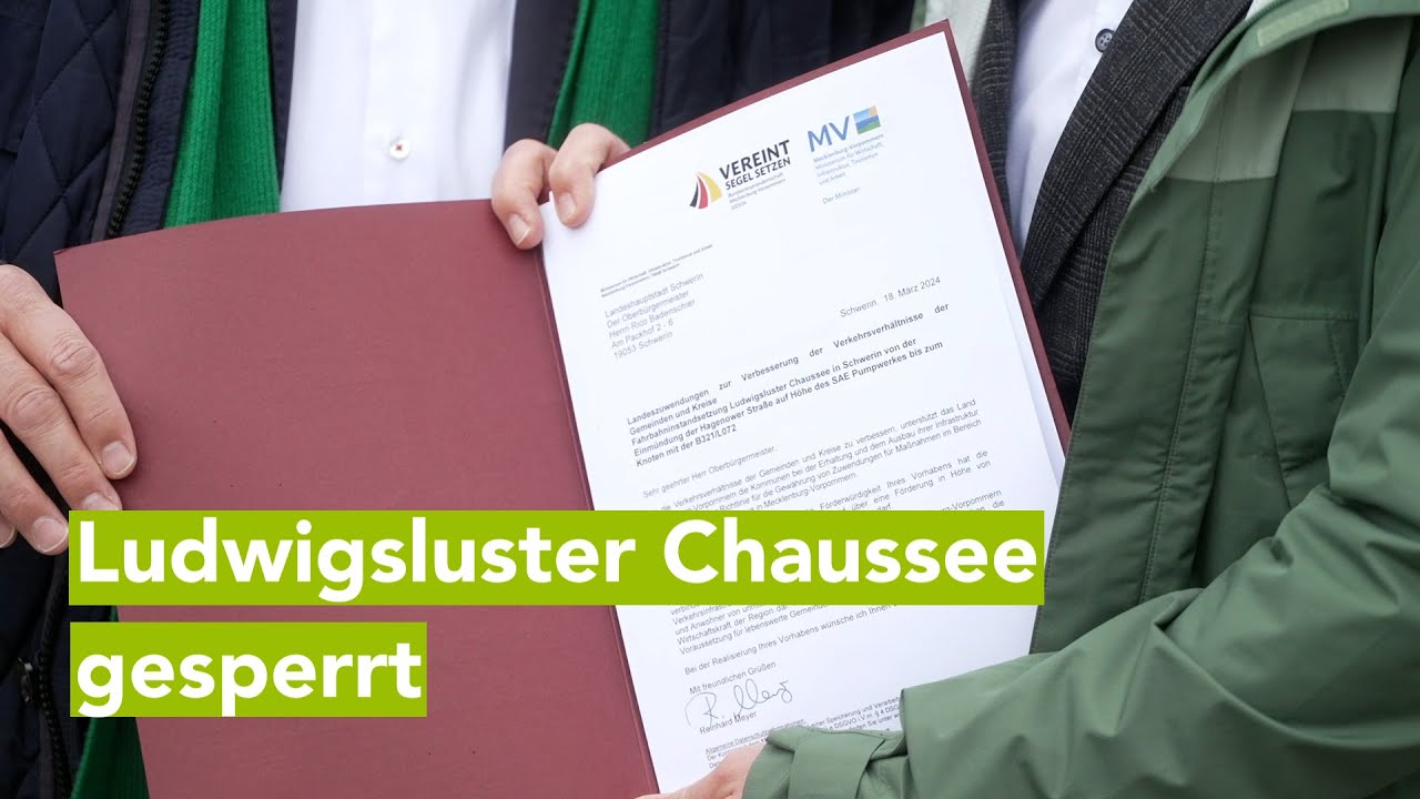 Ludwigsluster Chaussee erhält Instandsetzungsmaßnahmen