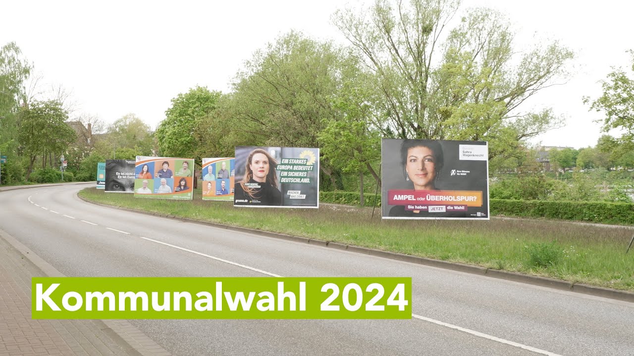 Wahlplakate in Schwerin