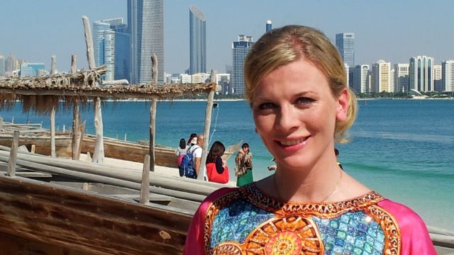In Abu Dhabi mit Eva Habermann
