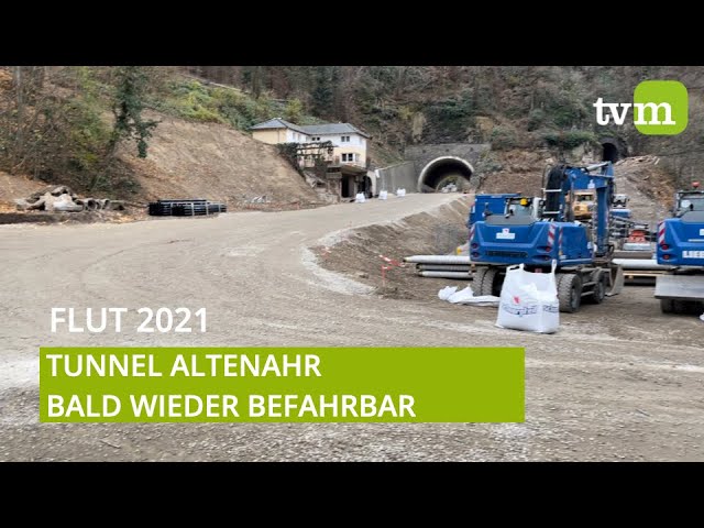 Vier Monate nach der Flut: Tunnel Altenahr wird fertig