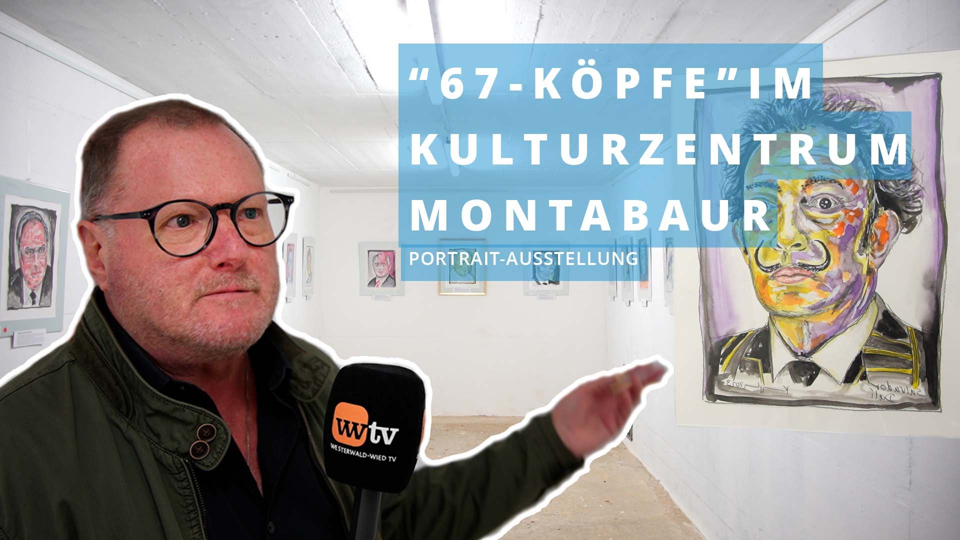 Noch bis 15. Oktober: Heinz Kuppler präsentiert 67-Köpfe im Kulturzentrum Montabaur