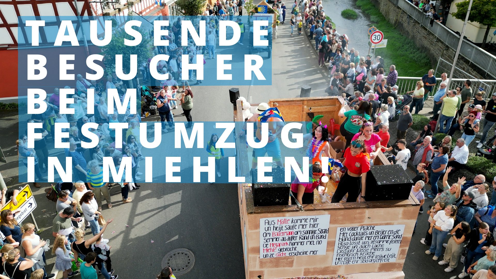 Tausende Besucher beim Festumzug in Miehlen!