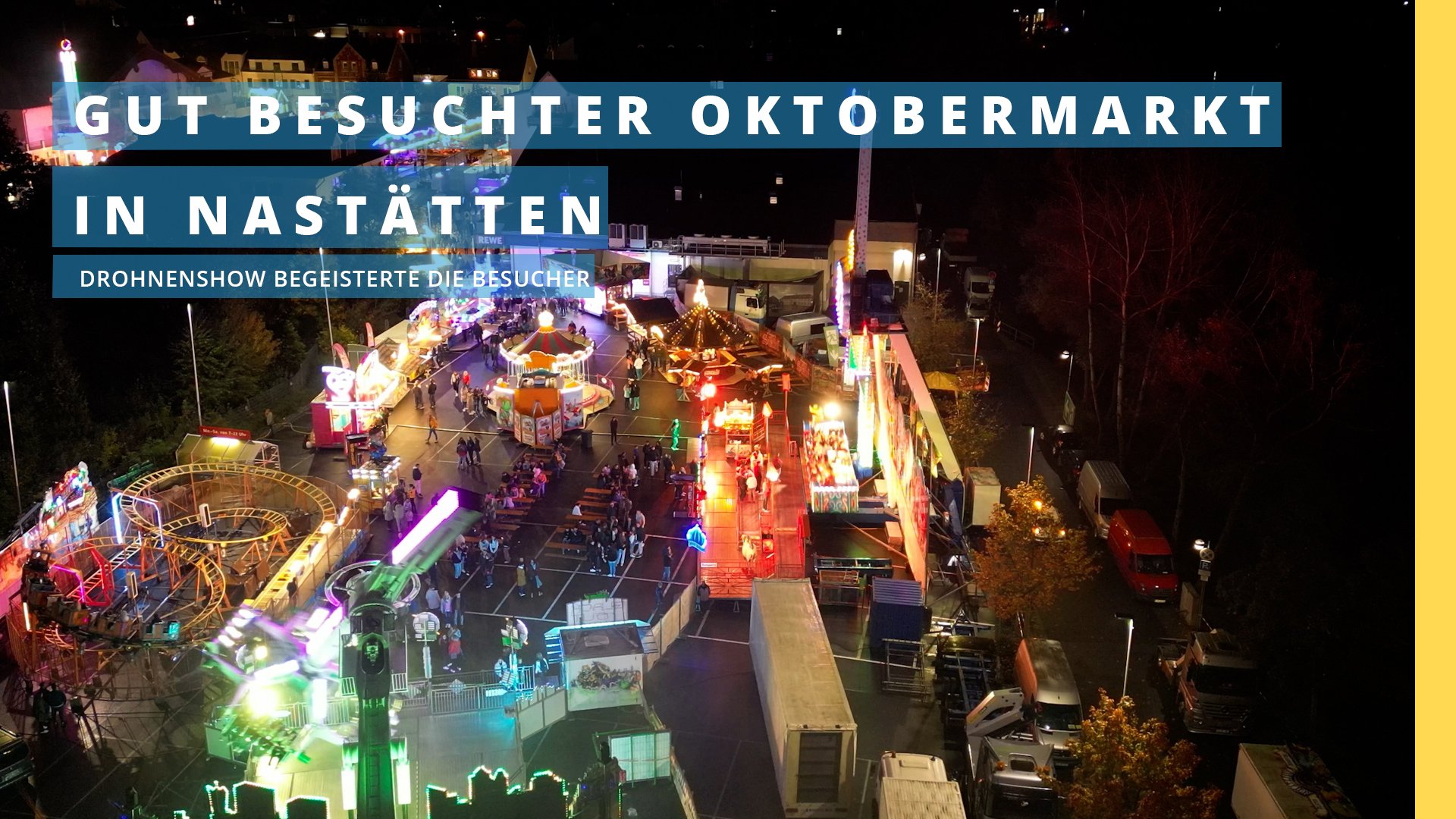 Gut besuchter Oktobermarkt in Nastätten: Drohnenshow begeisterte die Besucher